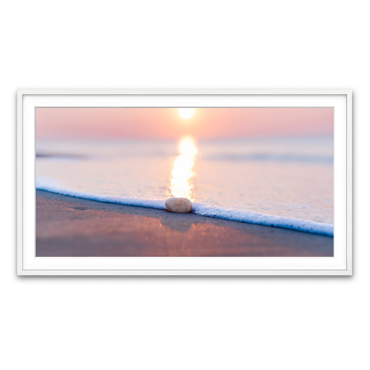 Framed Print 2x1 White