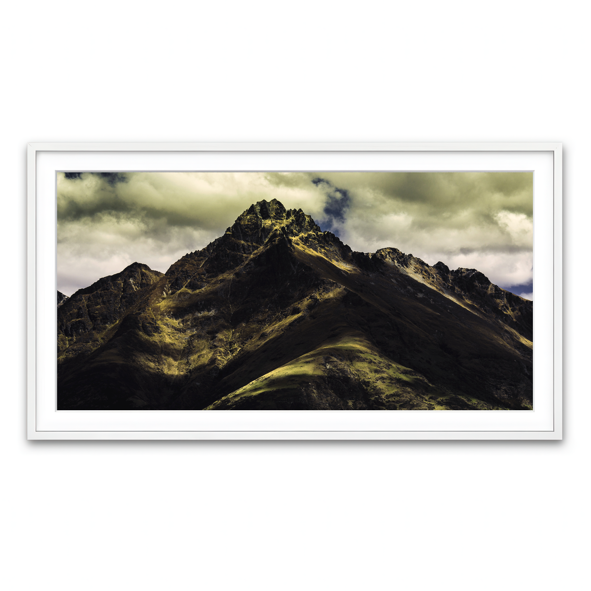Framed Print 2x1 White