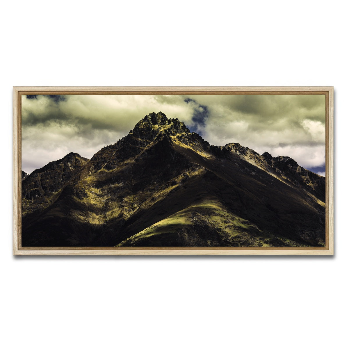 AUTO-MOCKUP WHITE | Towering Summit | 1 Piece | Natural Framed Canvas | group=2x1