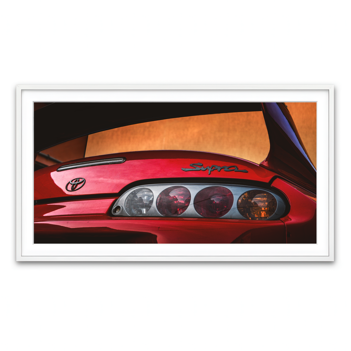 Framed Print 2x1 White