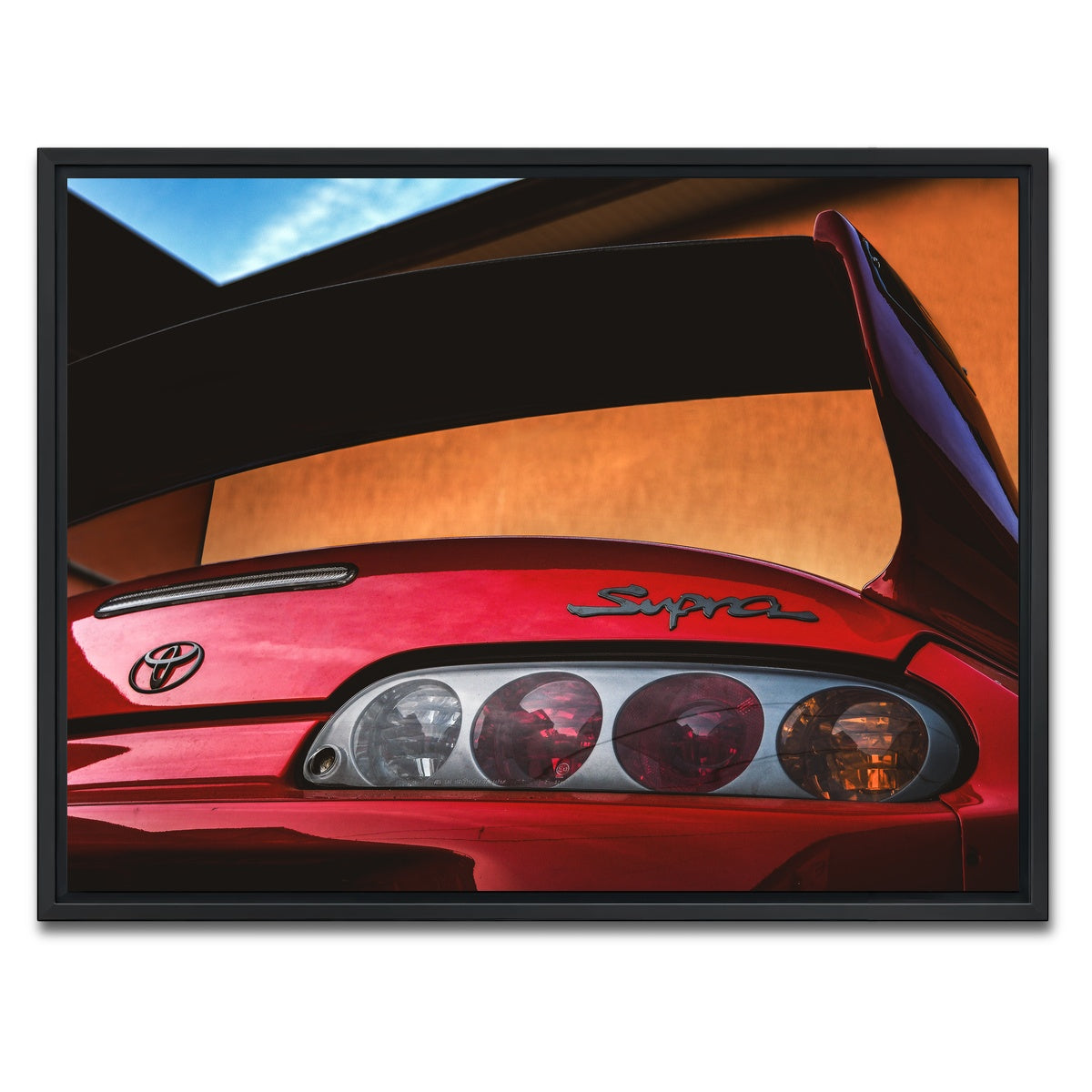 AUTO-MOCKUP WHITE | Toyota Supra 3 | 1 Piece | Black Framed Canvas | group=4x3