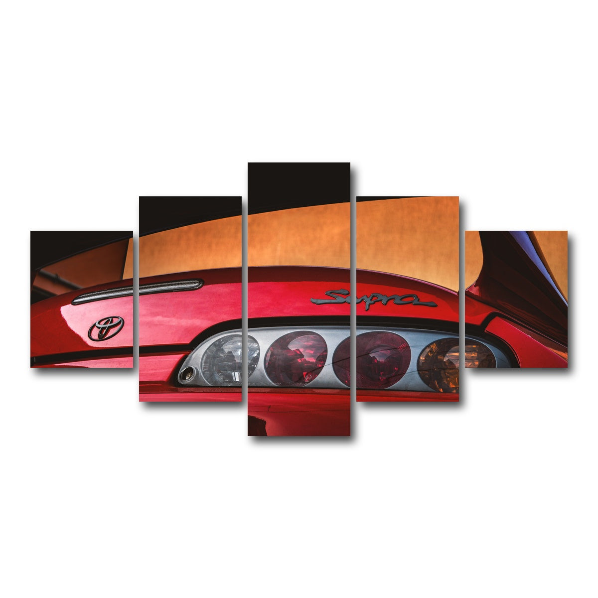 AUTO-MOCKUP WHITE | Toyota Supra 3 | 5 Piece | Gallery Wrap Canvas | group=5_short