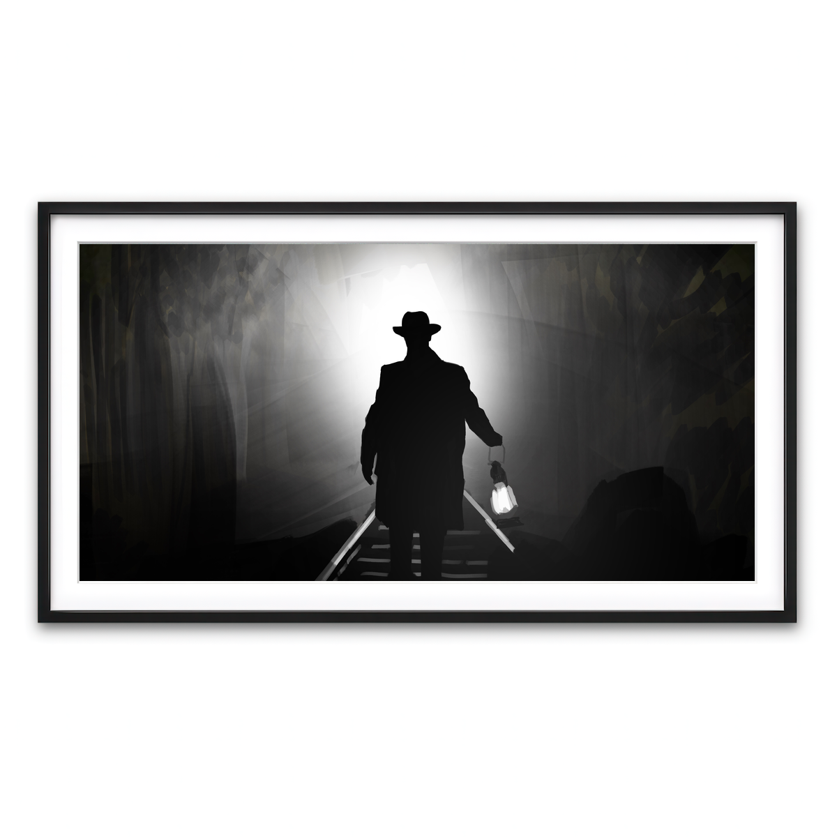 Framed Print 2x1 Black