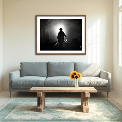 AUTO-MOCKUP ROOM | Train Light Wall Art