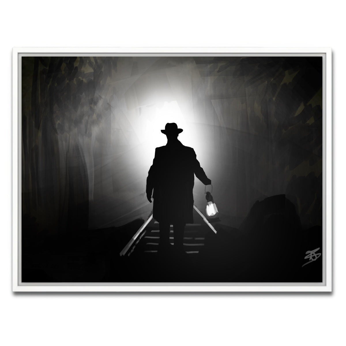 AUTO-MOCKUP WHITE | Train light | 1 Piece | White Framed Canvas | group=4x3