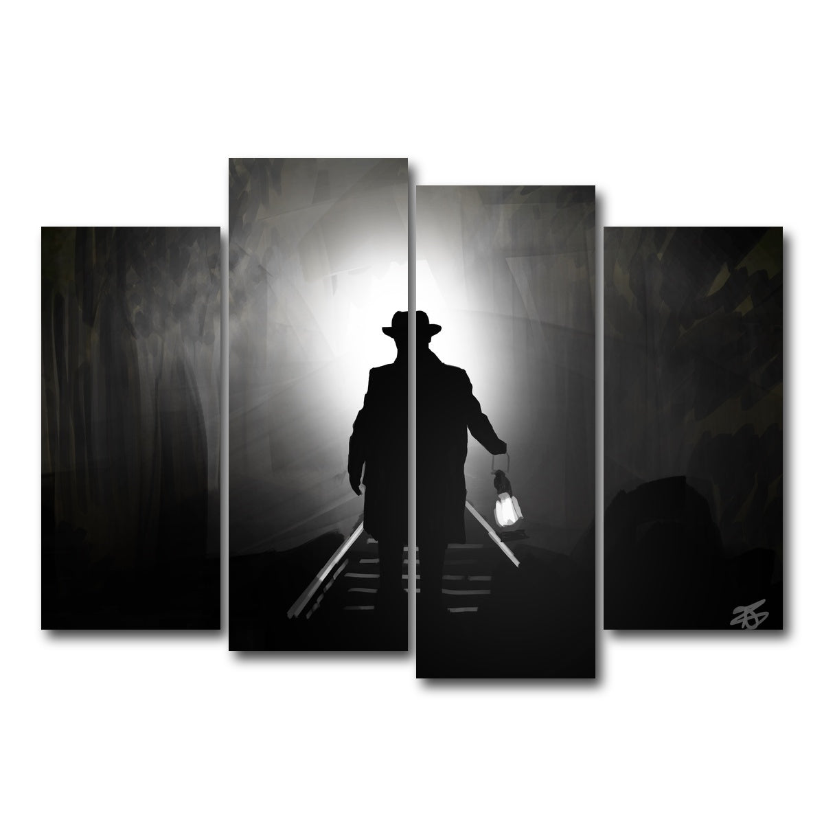 AUTO-MOCKUP WHITE | Train light | 4 Piece | Gallery Wrap Canvas | group=4_normal