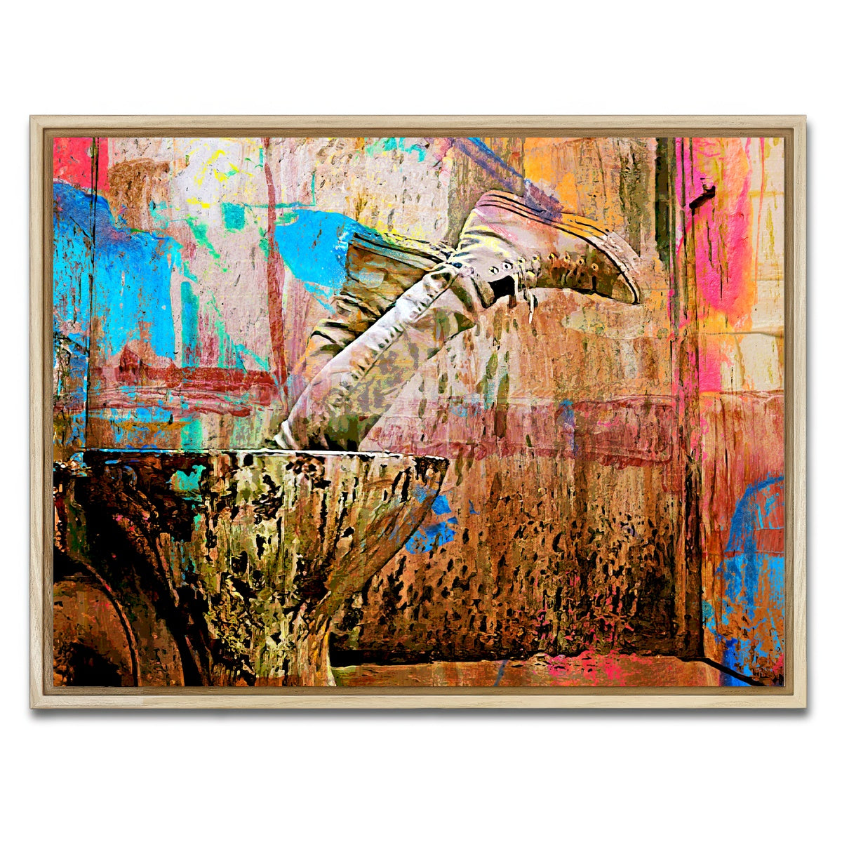 AUTO-MOCKUP WHITE | Trainspotting Potty | 1 Piece | Natural Framed Canvas | group=4x3