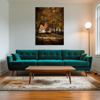 AUTO-MOCKUP ROOM | Tram in Autumn