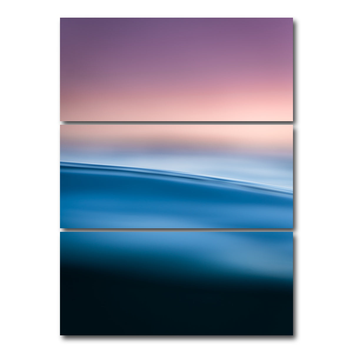 AUTO-MOCKUP WHITE | Tranquilty | 3 Piece | Gallery Wrap Canvas | group=8x18_stacked