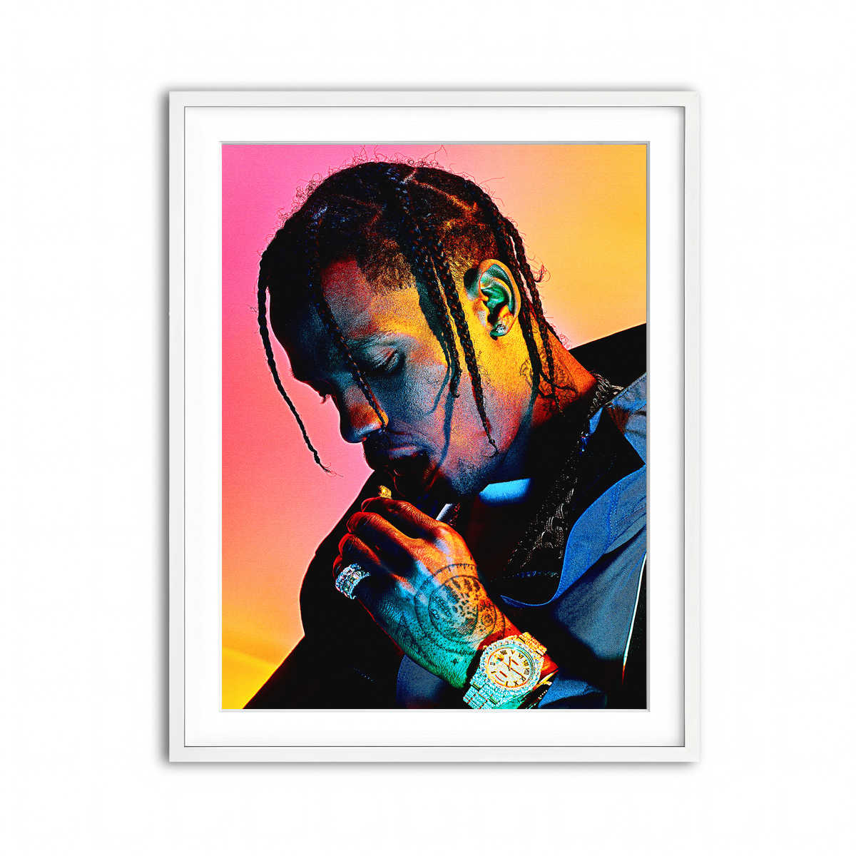 Framed Print 3x4 White