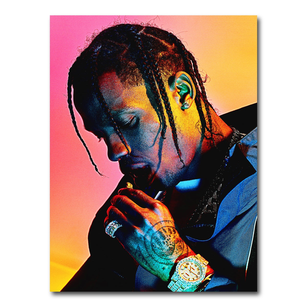 AUTO-MOCKUP WHITE | Travis Scott Blush | 1 Piece | Gallery Wrap Canvas | group=3x4