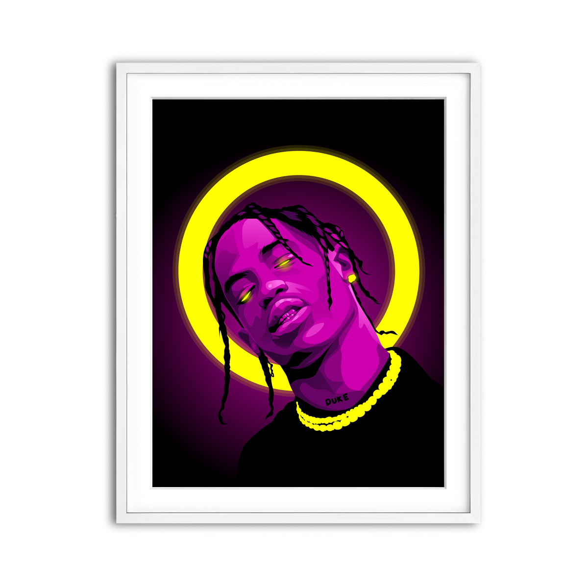 Framed Print 3x4 White