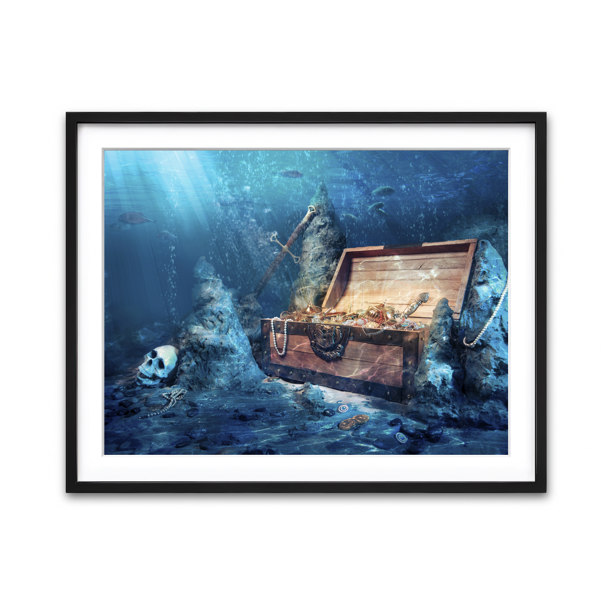 Framed Print 4x3 Black
