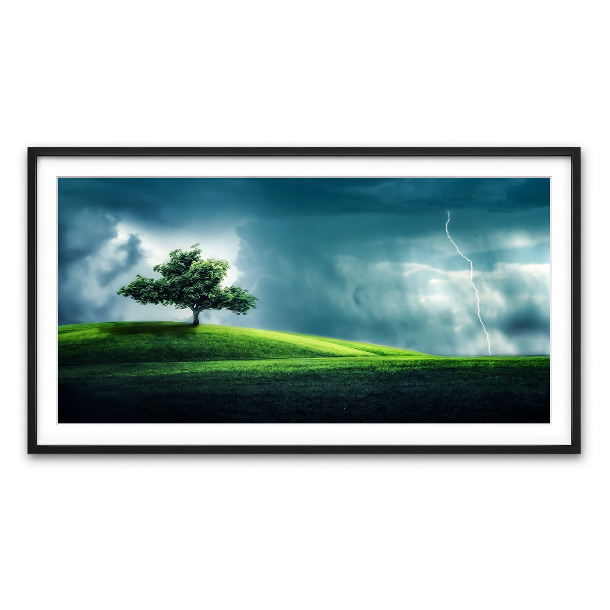 Framed Print 2x1 Black