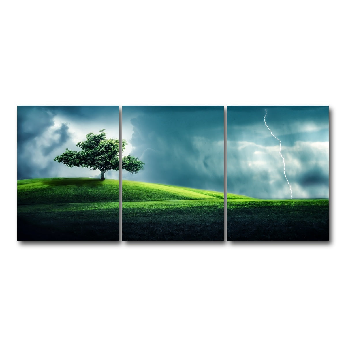 AUTO-MOCKUP WHITE | Tree Alone | 3 Piece | Gallery Wrap Canvas | group=18x24