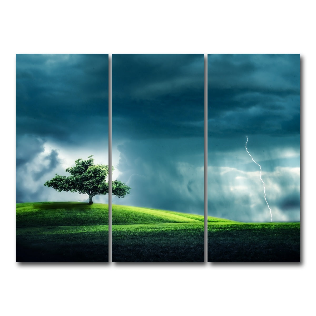 AUTO-MOCKUP WHITE | Tree Alone | 3 Piece | Gallery Wrap Canvas | group=8x18