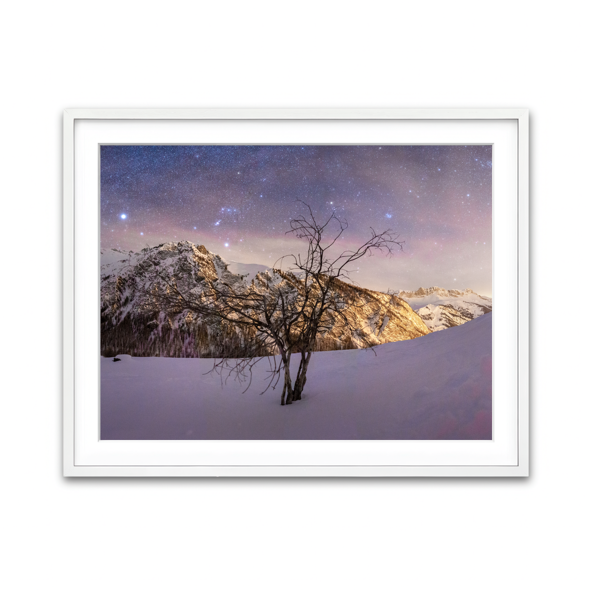 Framed Print 4x3 White