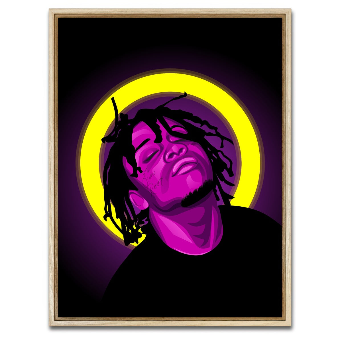 AUTO-MOCKUP WHITE | Trippie Redd | 1 Piece | Natural Framed Canvas | group=3x4