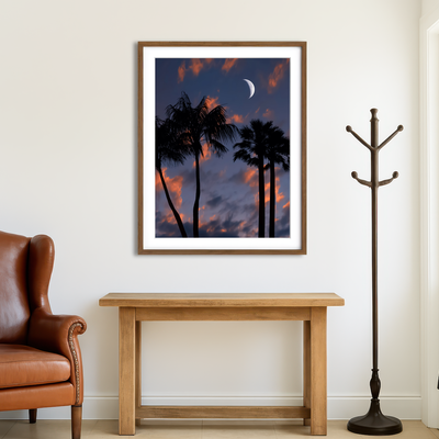 AUTO-MOCKUP ROOM | Tropical Night Wall Art