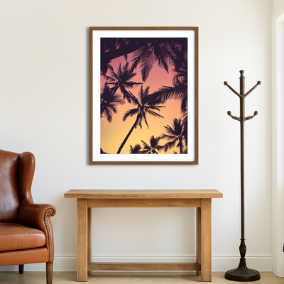 AUTO-MOCKUP ROOM | Tropical Palms Wall Art