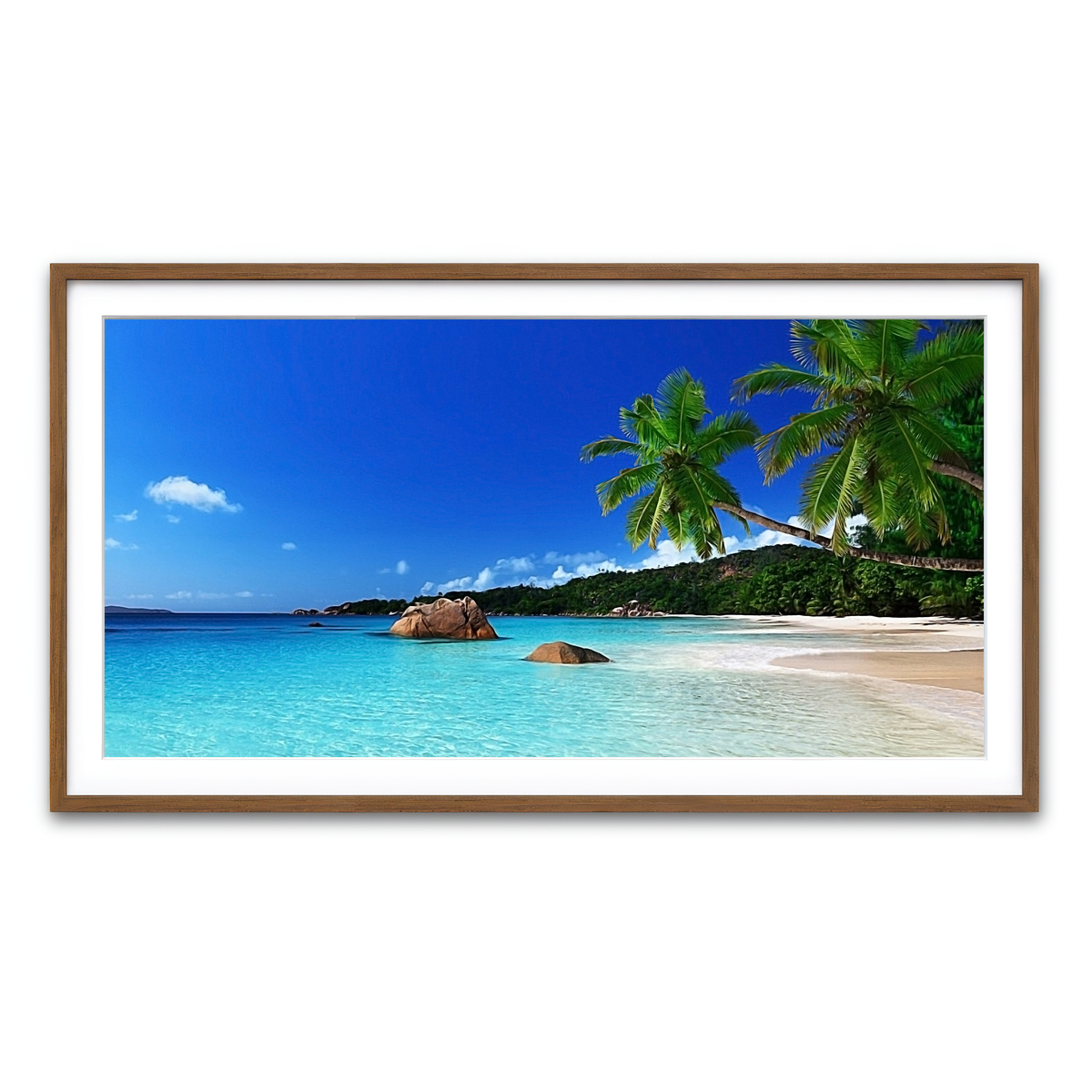 Framed Print 2x1 Walnut