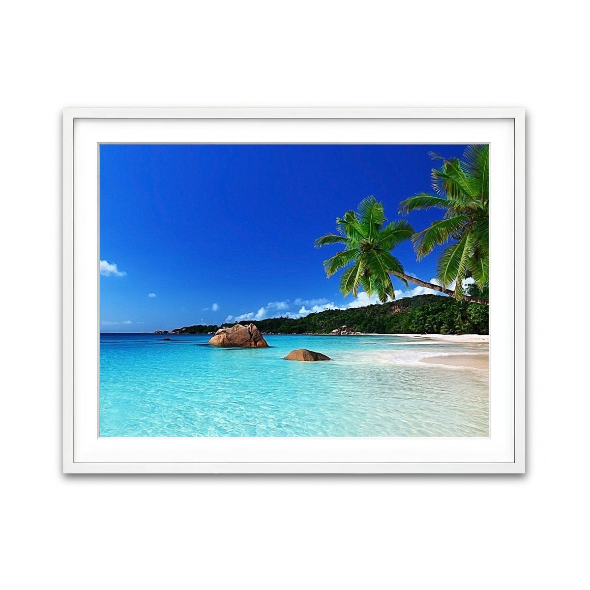Framed Print 4x3 White