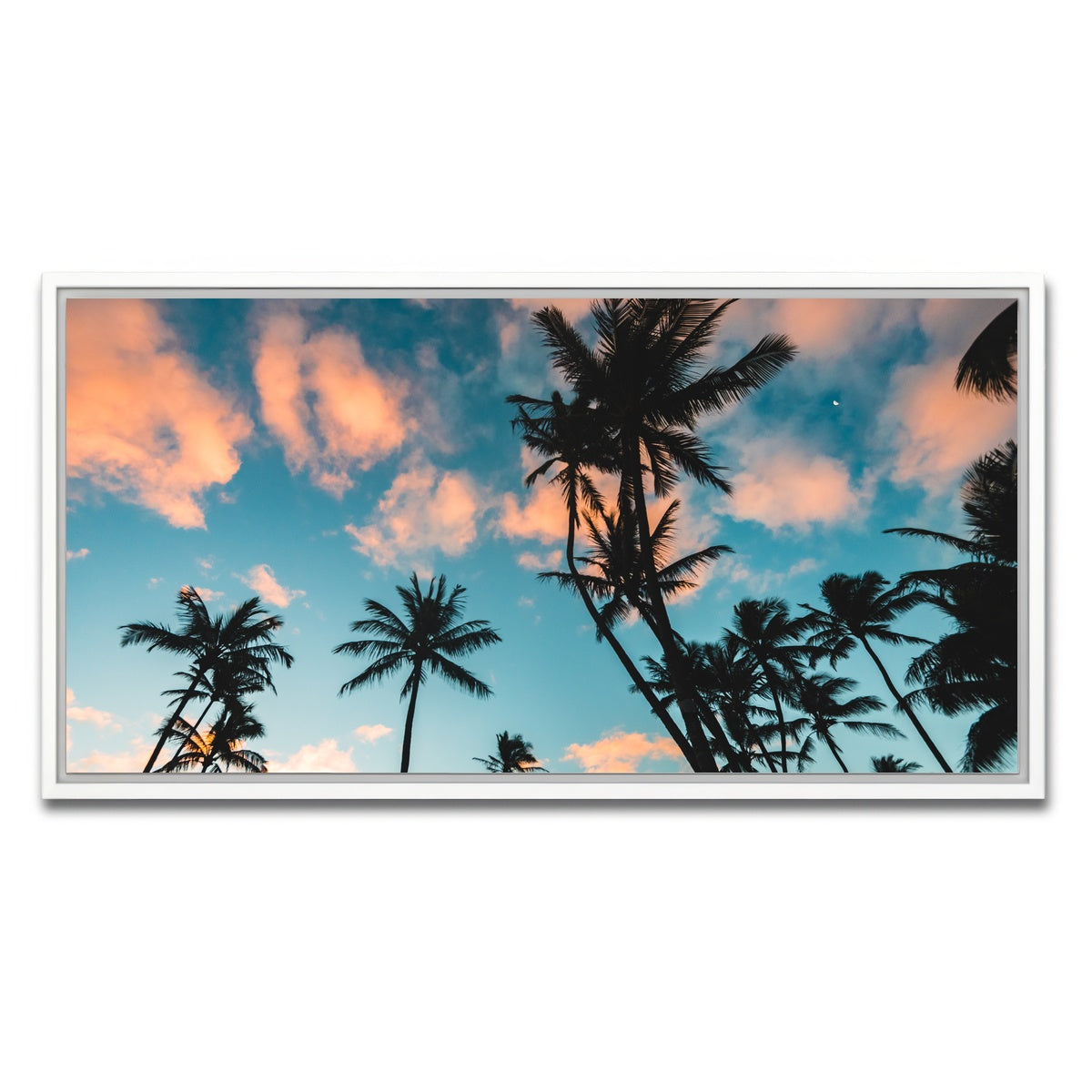AUTO-MOCKUP WHITE | Tropical Sunrise | 1 Piece | White Framed Canvas | group=2x1