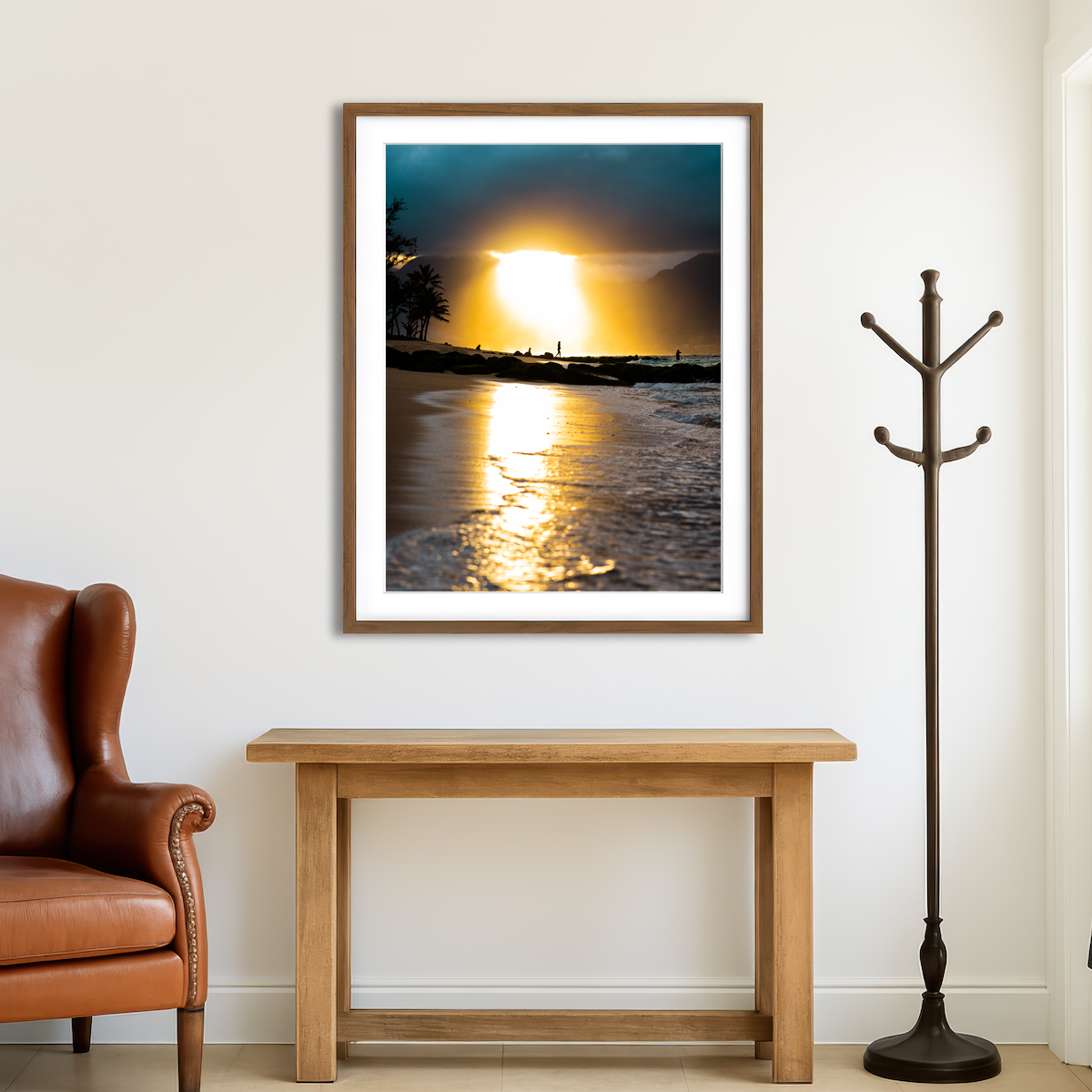 AUTO-MOCKUP ROOM | Tropical Sunset Wall Art