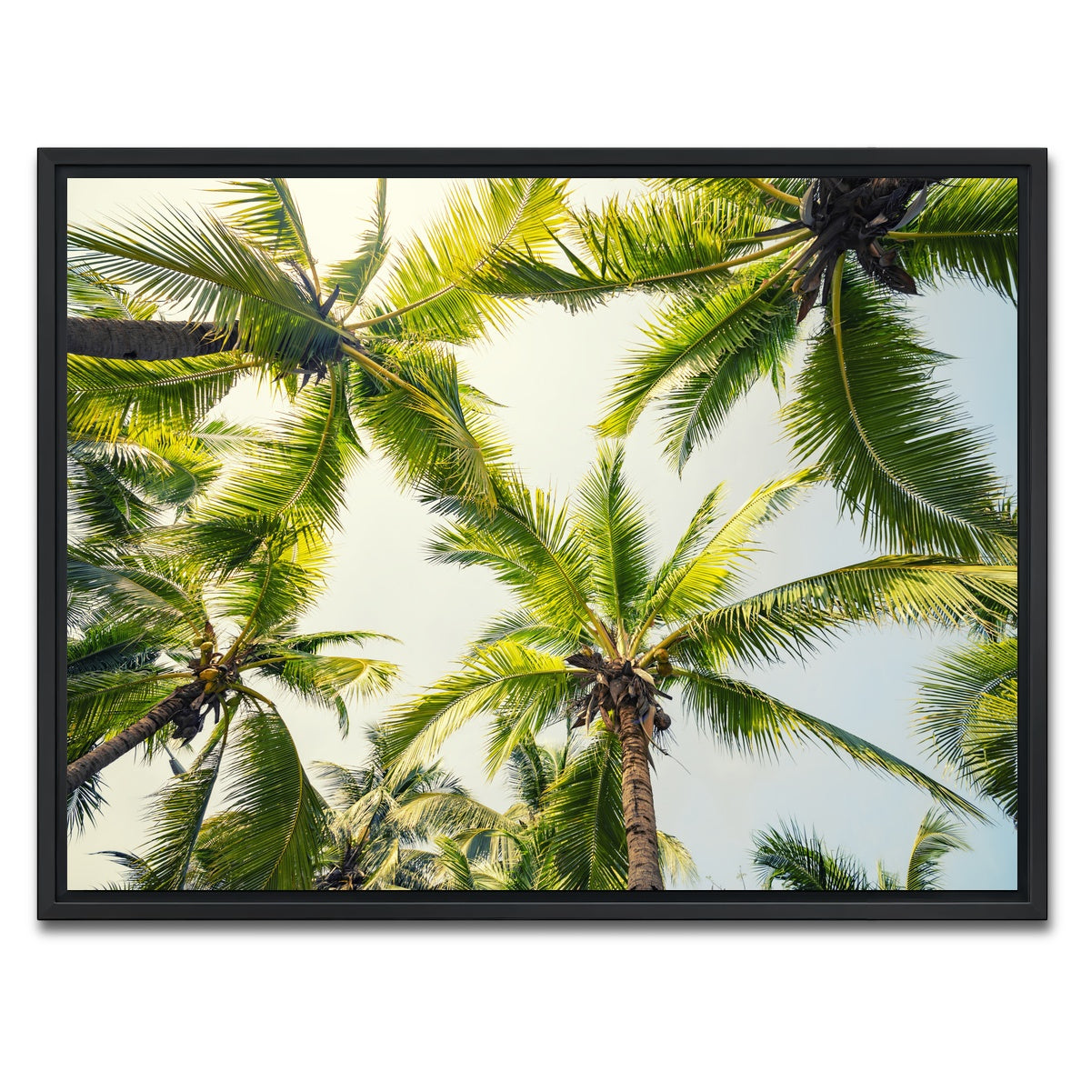 AUTO-MOCKUP WHITE | Tropical Vibes | 1 Piece | Black Framed Canvas | group=4x3