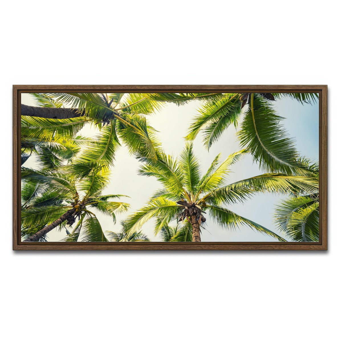 AUTO-MOCKUP WHITE | Tropical Vibes | 1 Piece | Walnut Framed Canvas | group=2x1