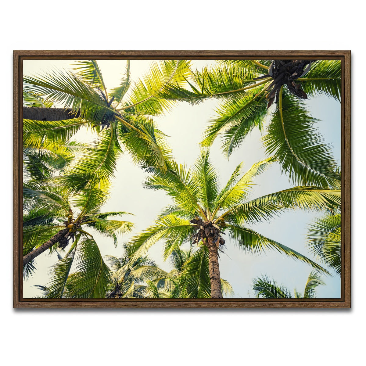 AUTO-MOCKUP WHITE | Tropical Vibes | 1 Piece | Walnut Framed Canvas | group=4x3