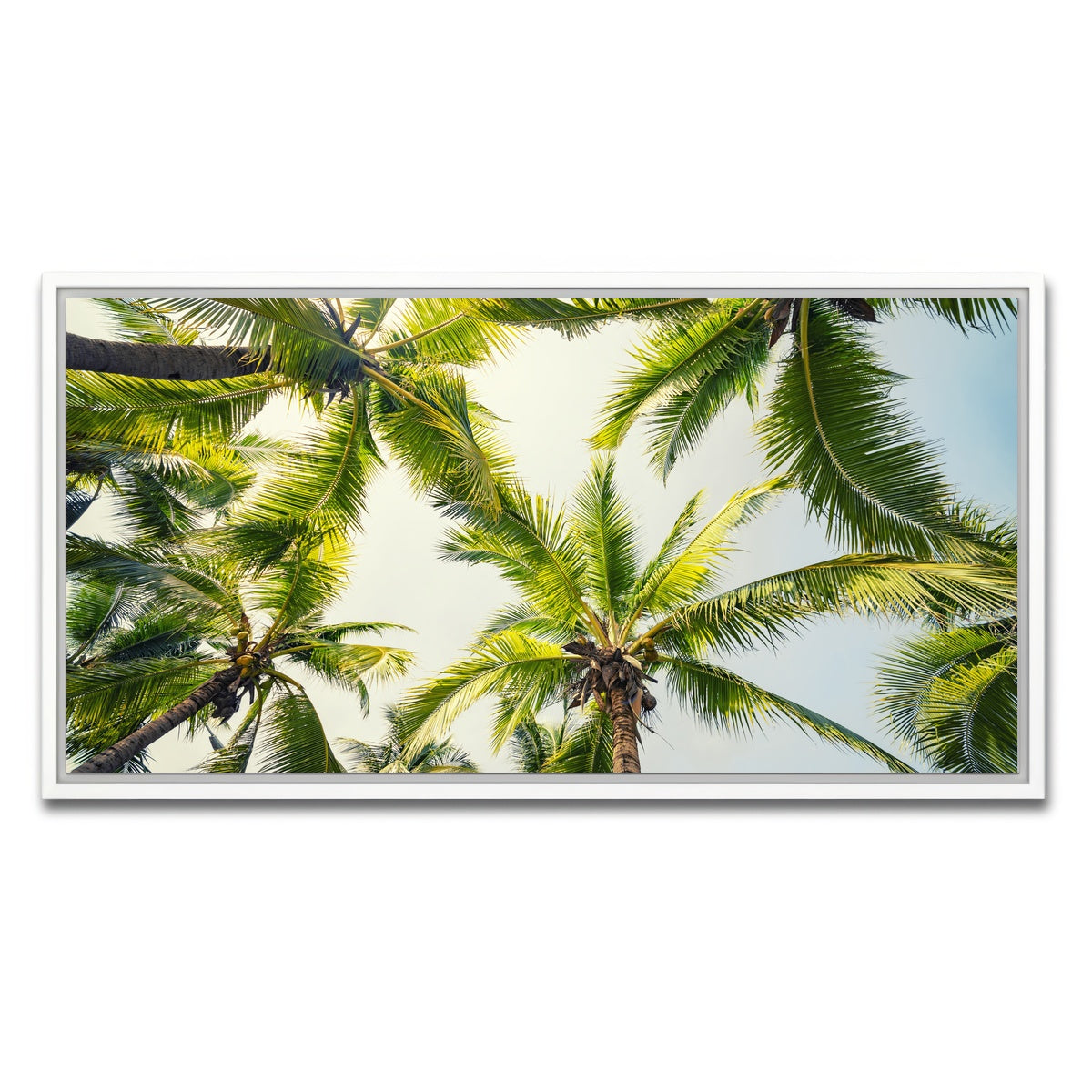 AUTO-MOCKUP WHITE | Tropical Vibes | 1 Piece | White Framed Canvas | group=2x1