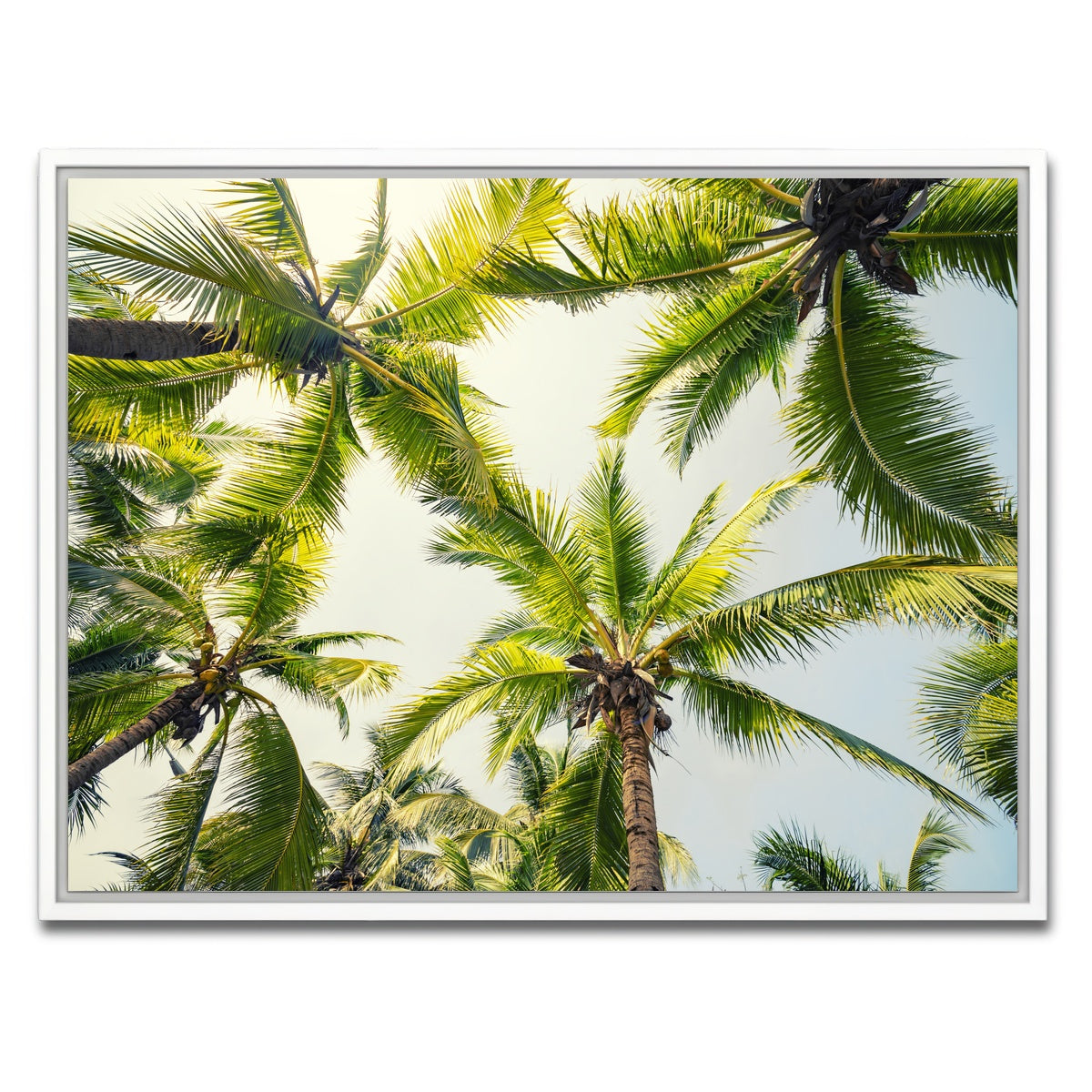 AUTO-MOCKUP WHITE | Tropical Vibes | 1 Piece | White Framed Canvas | group=4x3