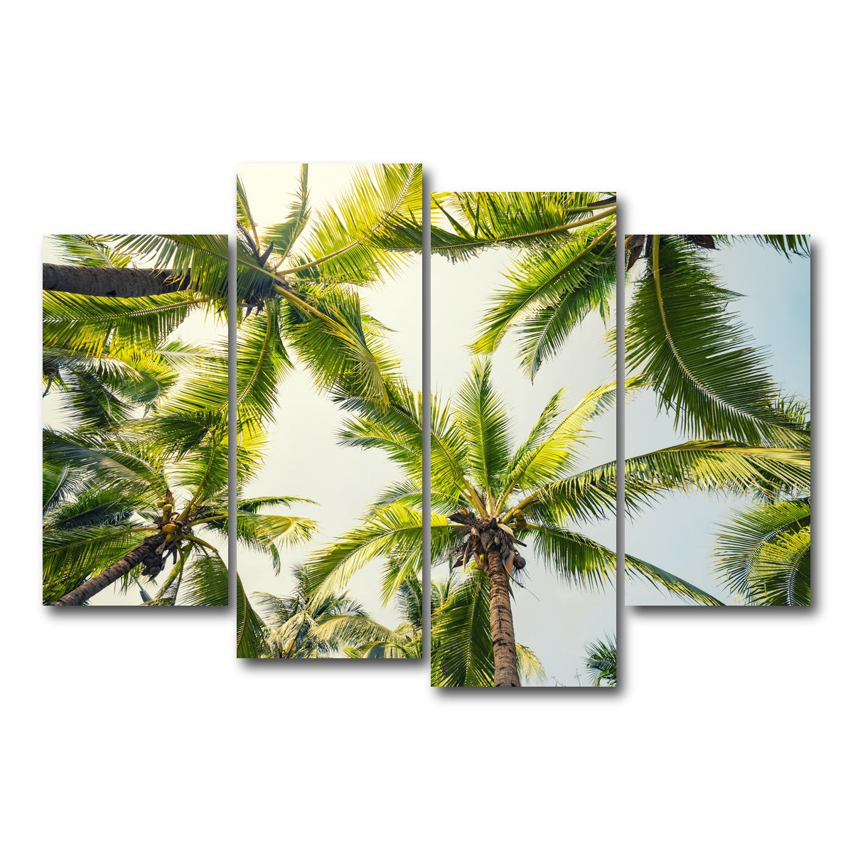 AUTO-MOCKUP WHITE | Tropical Vibes | 4 Piece | Gallery Wrap Canvas | group=4_short