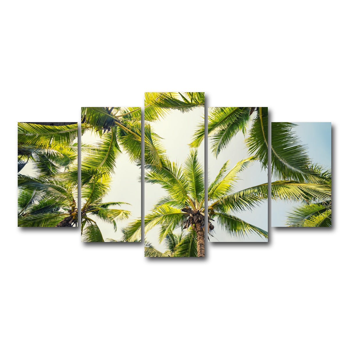 AUTO-MOCKUP WHITE | Tropical Vibes | 5 Piece | Gallery Wrap Canvas | group=5_normal