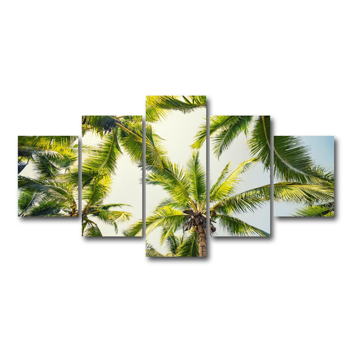 AUTO-MOCKUP WHITE | Tropical Vibes | 5 Piece | Gallery Wrap Canvas | group=5_short