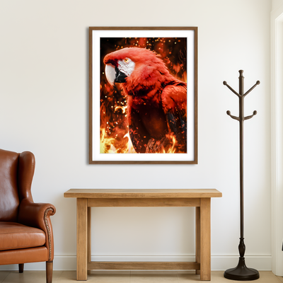 AUTO-MOCKUP ROOM | Tropical Phoenix Wall Art