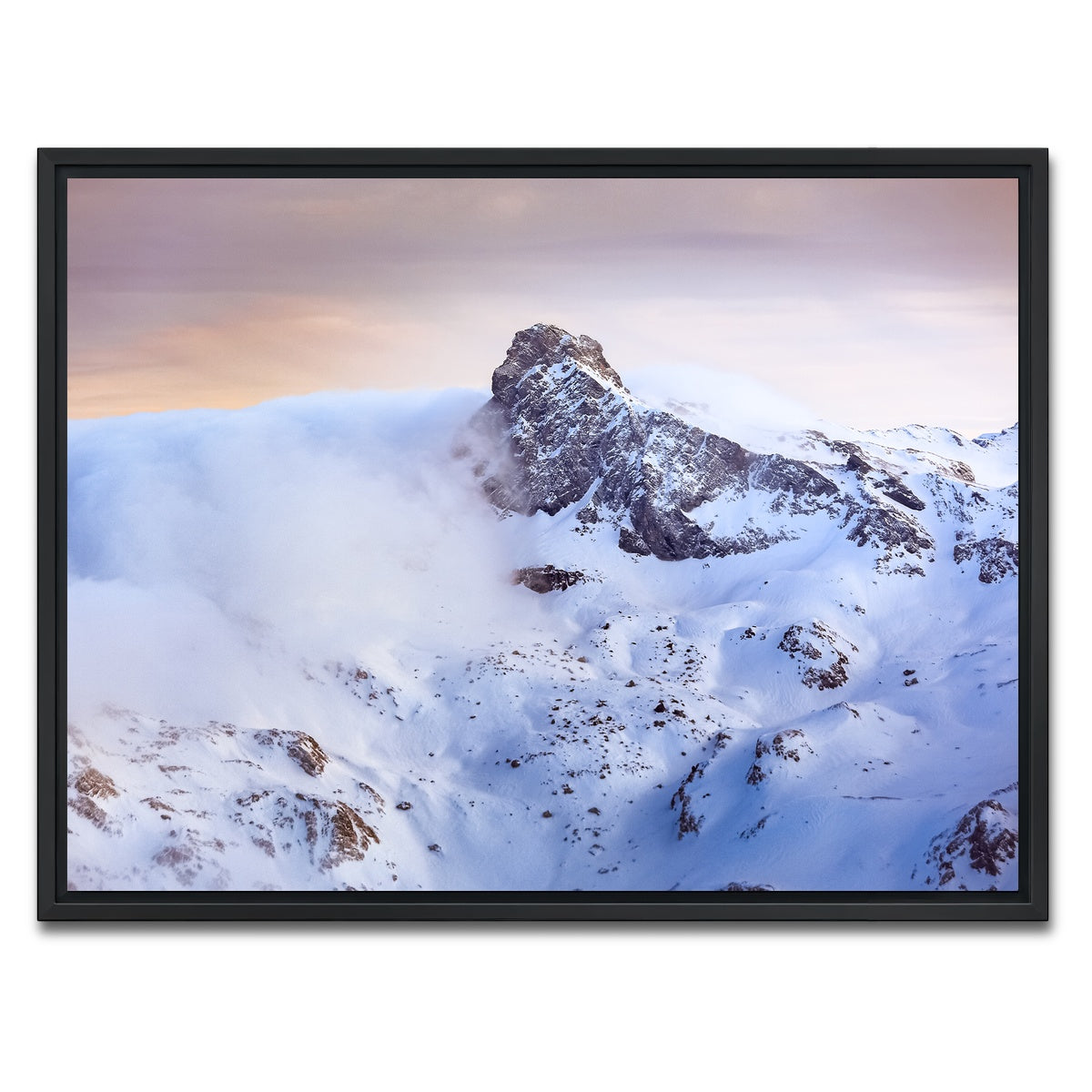 AUTO-MOCKUP WHITE | Trou de lumiere | 1 Piece | Black Framed Canvas | group=4x3