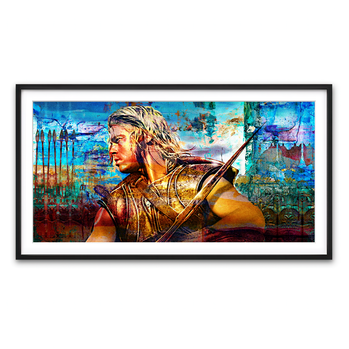 Framed Print 2x1 Black