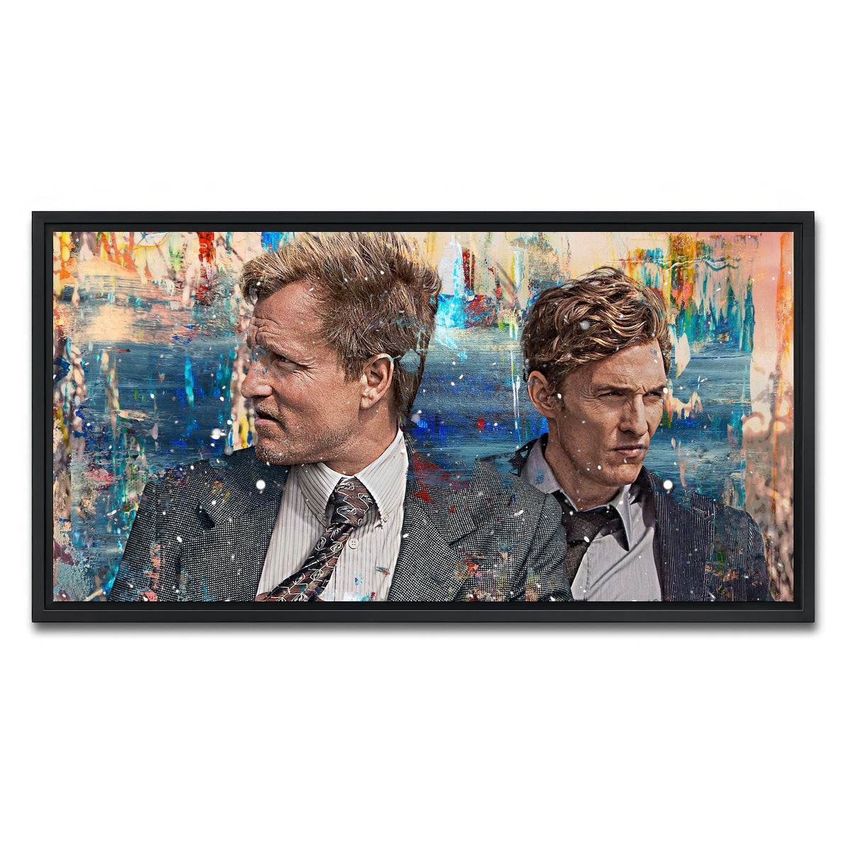 AUTO-MOCKUP WHITE | True Detective | 1 Piece | Black Framed Canvas | group=2x1