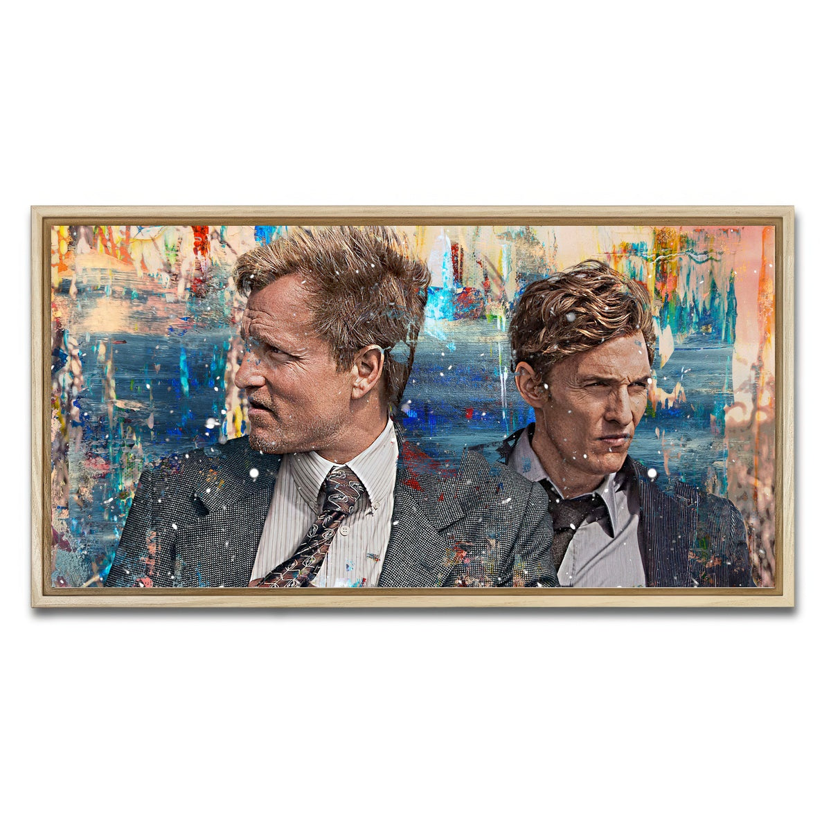 AUTO-MOCKUP WHITE | True Detective | 1 Piece | Natural Framed Canvas | group=2x1
