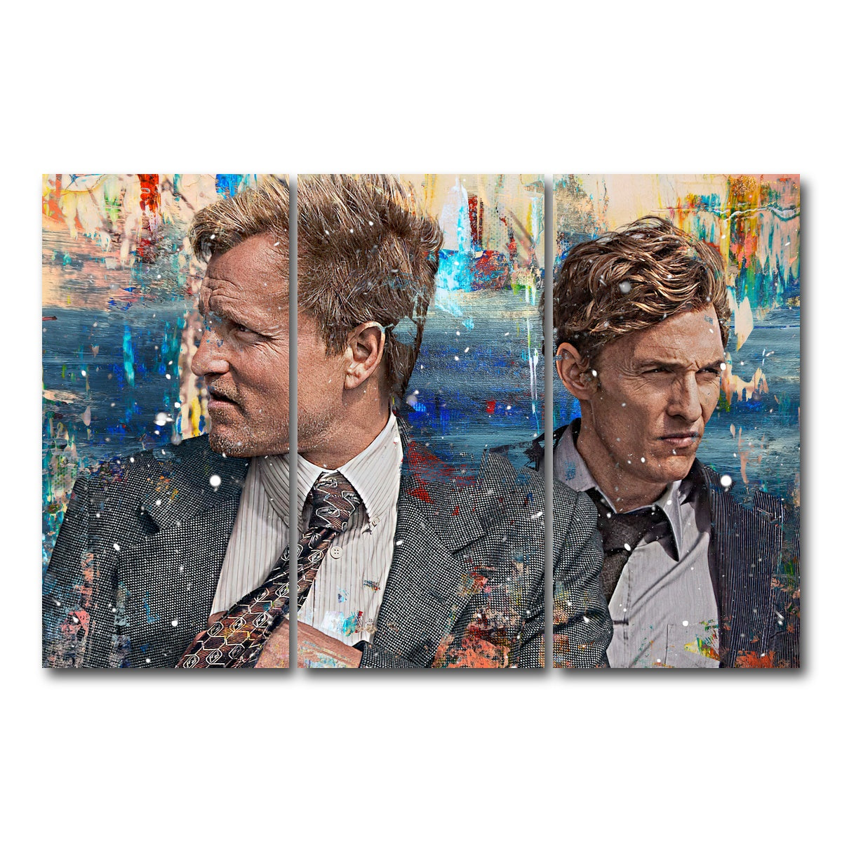 AUTO-MOCKUP WHITE | True Detective | 3 Piece | Gallery Wrap Canvas | group=12x24