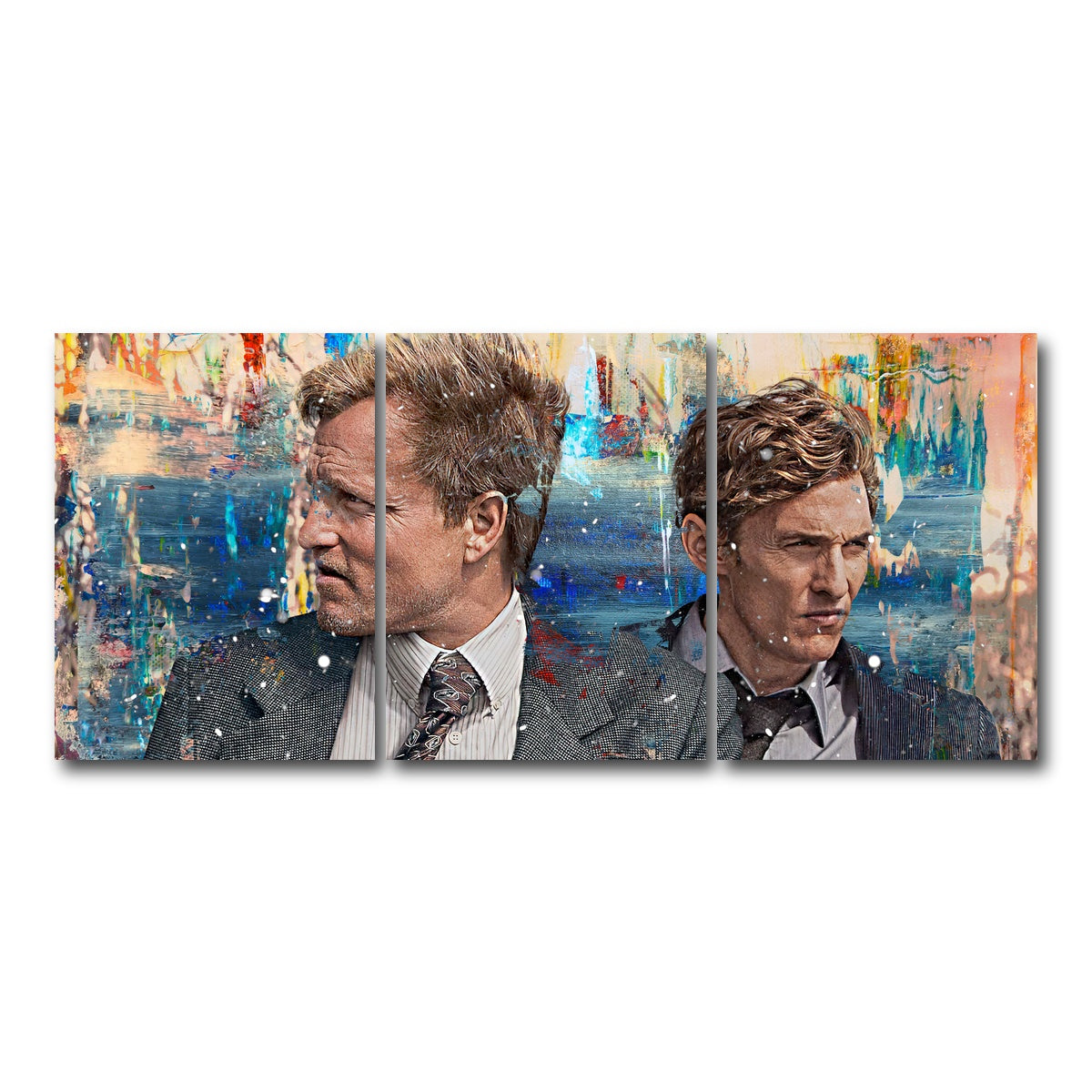 AUTO-MOCKUP WHITE | True Detective | 3 Piece | Gallery Wrap Canvas | group=18x24