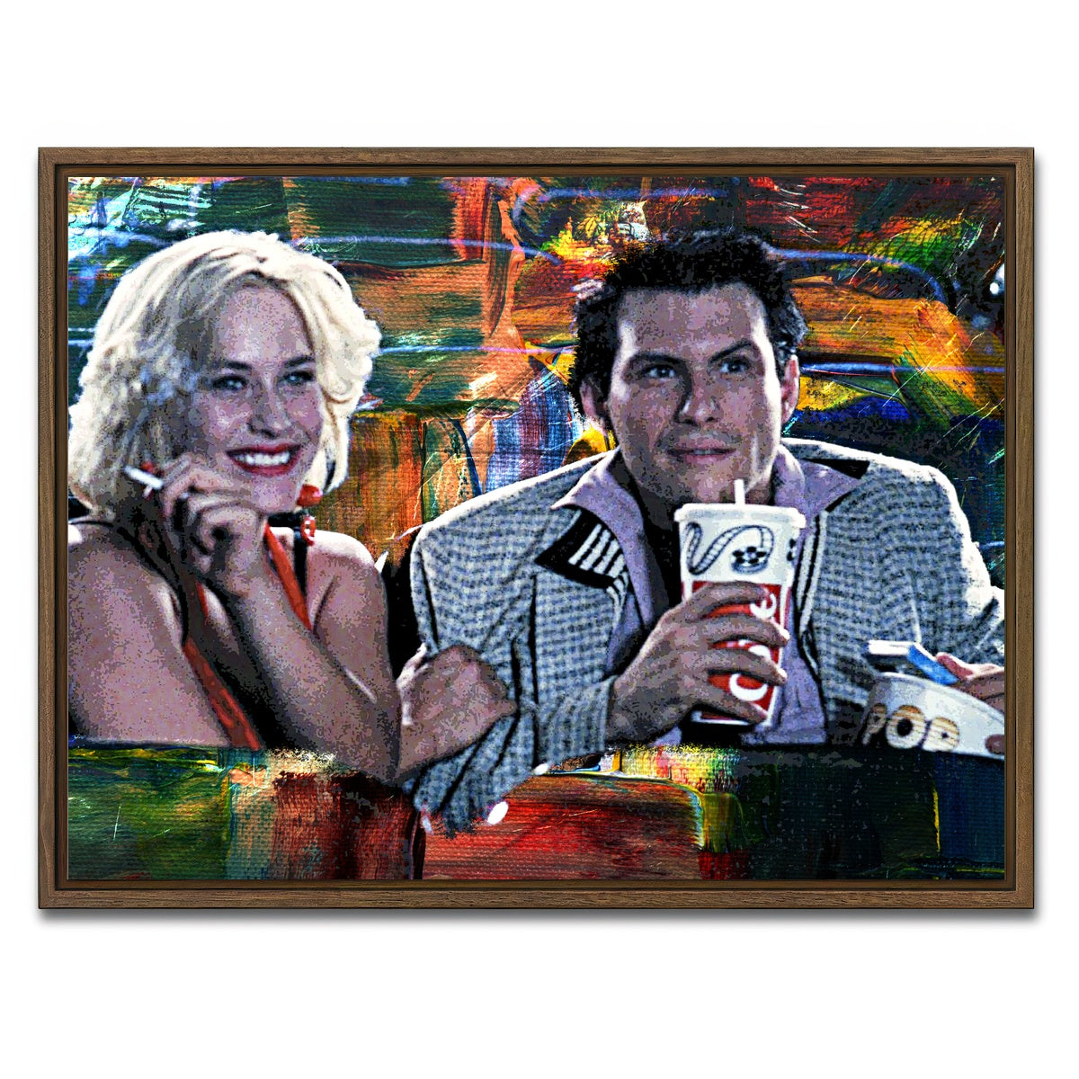 AUTO-MOCKUP WHITE | True Romance | 1 Piece | Walnut Framed Canvas | group=4x3