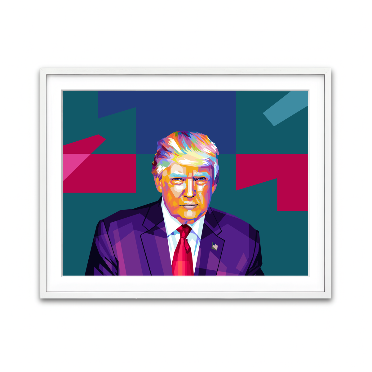 Framed Print 4x3 White