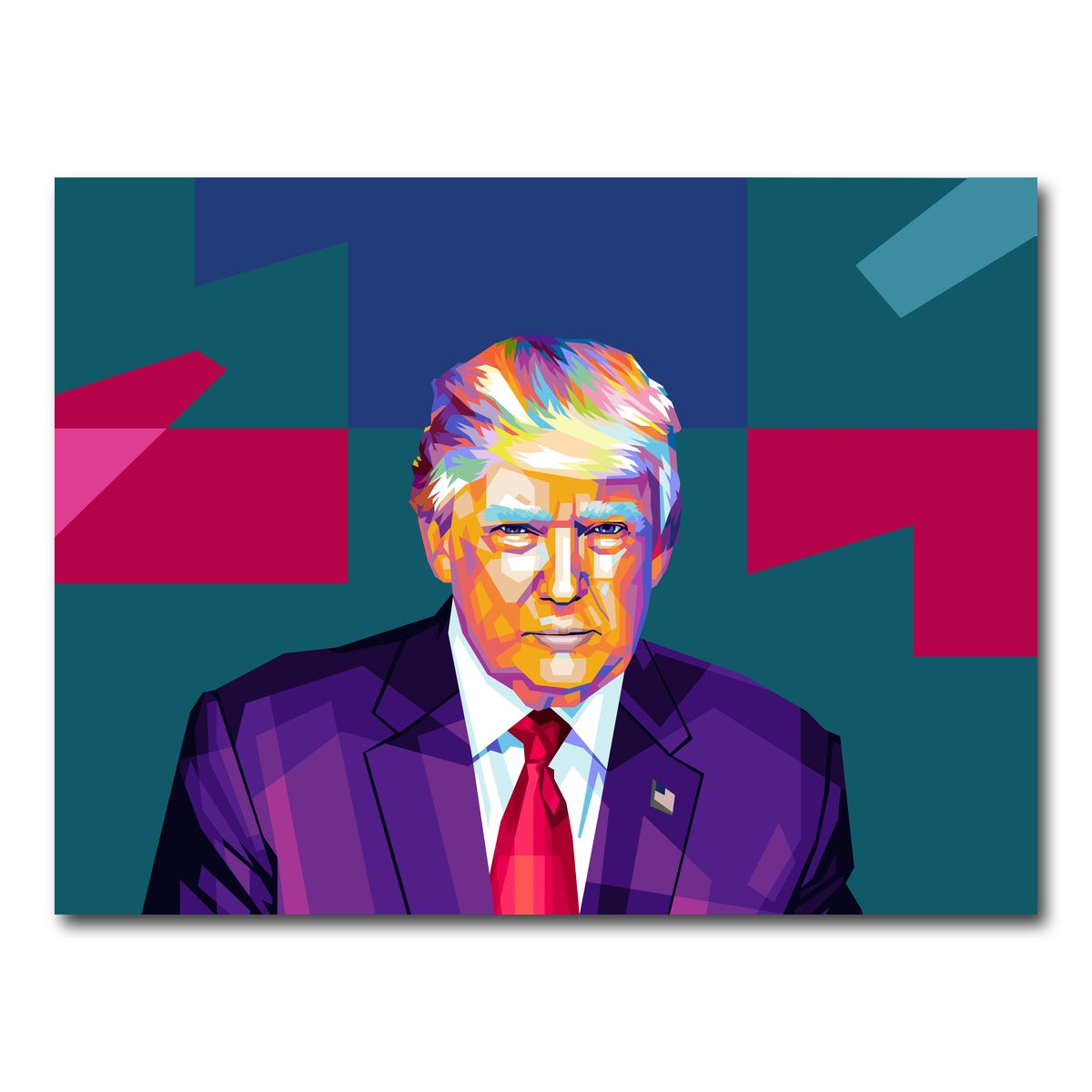 AUTO-MOCKUP WHITE | Trump Colors | 1 Piece | Gallery Wrap Canvas | group=4x3