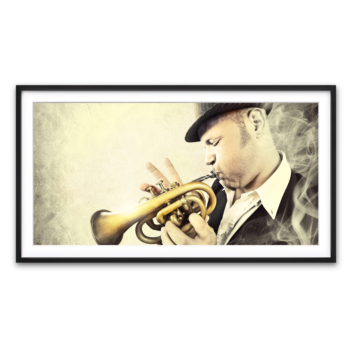 Framed Print 2x1 Black