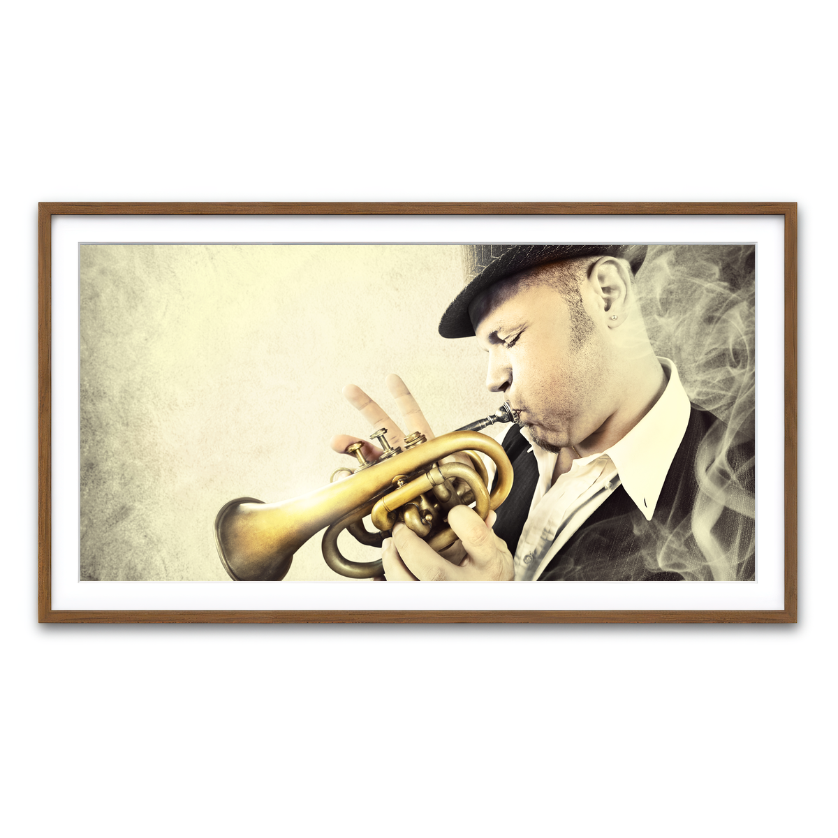 Framed Print 2x1 Walnut