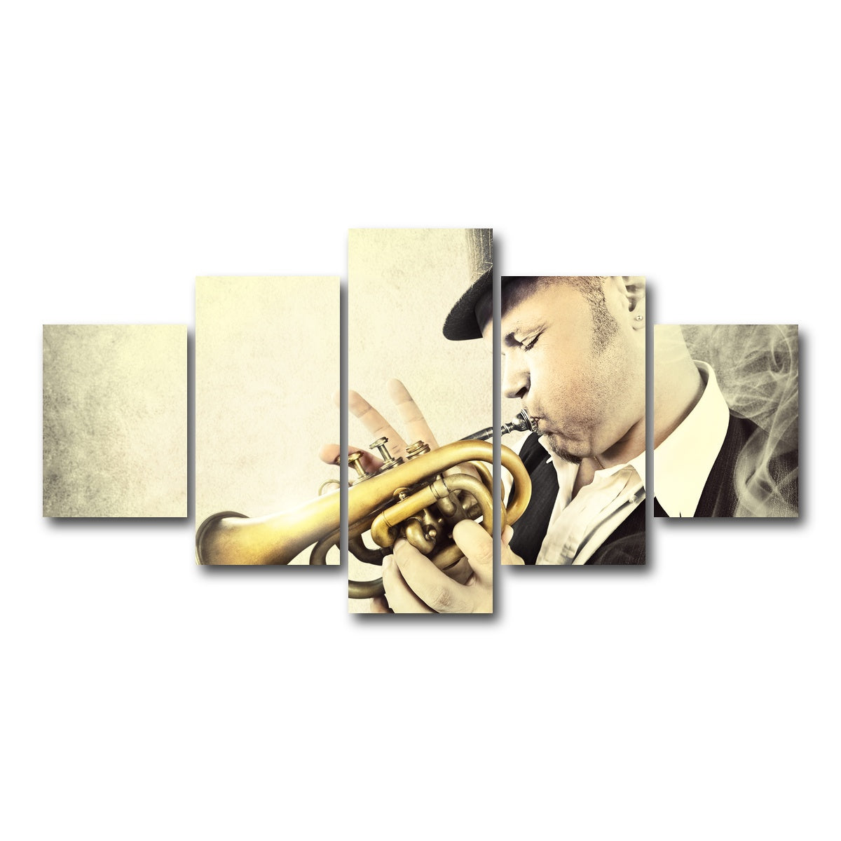 AUTO-MOCKUP WHITE | Trumpet Blues | 5 Piece | Gallery Wrap Canvas | group=5_short