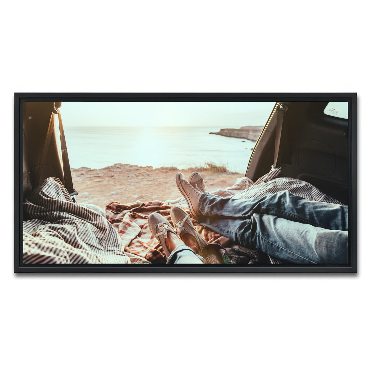 AUTO-MOCKUP WHITE | Trunk Relaxing | 1 Piece | Black Framed Canvas | group=2x1